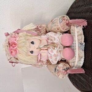 Vintage Preciuos Moments Doll With Couch & Chair